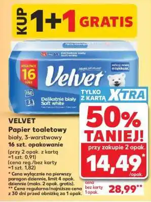Kaufland Velvet papier toaletowy oferta