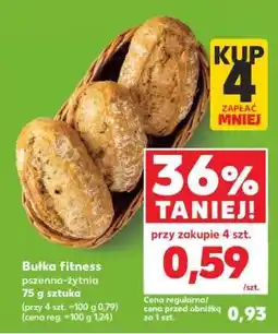 Kaufland Bułka fitness pszenno-żytnia 75 g sztuka oferta