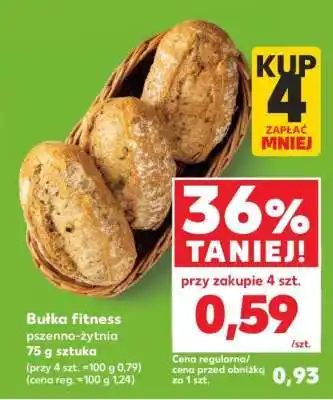 Kaufland Bułka fitness pszenno-żytnia 75 g sztuka oferta