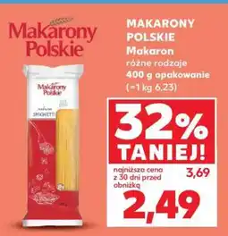 Kaufland MAKARONY POLSKIE Makaron różne rodzaje 400 g opakowanie oferta