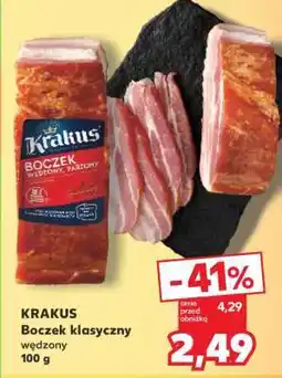 Kaufland KRAKUS Boczek klasyczny wędzony oferta