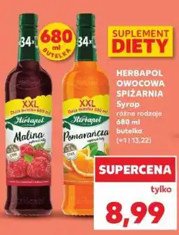 Kaufland HERBAPOL OWOCOWA SPIŻARNIA Syrop różne rodzaje 680 ml butelka oferta