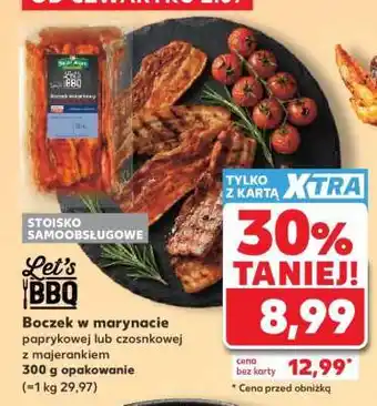 Kaufland Boczek w marynacie paprykowej lub czosnkowej z majerankiem oferta