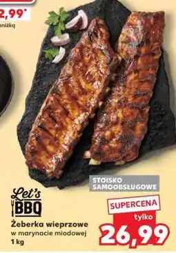 Kaufland Żeberka wieprzowe w marynacie miodowej 1 kg oferta