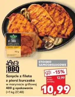 Kaufland Sznycle z fileta z piersi kurczaka w marynacie grillowej 400 g opakowanie oferta