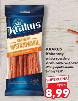 Kaufland KRAKUS Kabanosy mistrzowskie drobiowo-wieprzowe oferta