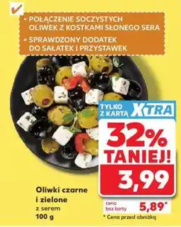 Kaufland Oliwki czarne i zielone z serem 100 g oferta