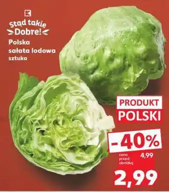 Kaufland Polska sałata lodowa sztuka oferta