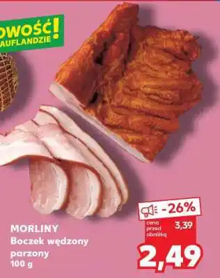 Kaufland MORLINY Boczek wędzony parzony 100 g oferta