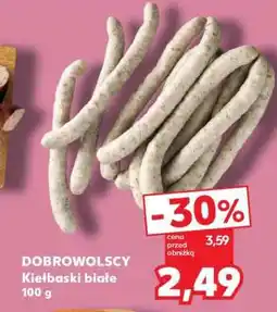 Kaufland DOBROWOLSCY Kiełbaski białe 100 g oferta