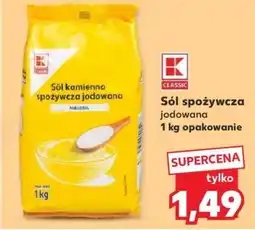 Kaufland Sól spożywcza jodowana 1 kg opakowanie oferta