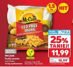 Kaufland MCCAIN Frytki proste 1-2-3 Fries, 1,5 kg opakowanie oferta