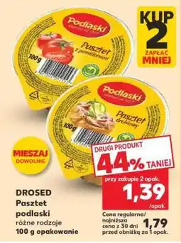Kaufland DROSED Pasztet podlaski różne rodzaje 100 g opakowanie oferta