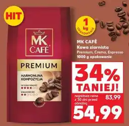 Kaufland MK CAFÉ Kawa ziarnista Premium, Crema, Espresso 1000 g opakowanie oferta