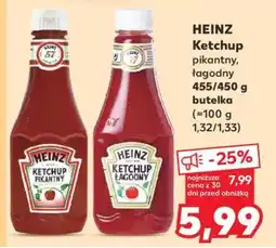 Kaufland HEINZ Ketchup pikantny, łagodny 455/450 g butelka oferta