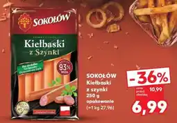 Kaufland SOKOŁÓW Kiełbaski z szynki 250 g opakowanie oferta