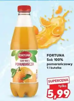 Kaufland FORTUNA Sok 100% pomarańczowy 1l butelka oferta