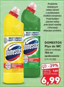 Kaufland DOMESTOS Płyn do WC różne rodzaje 750 ml opakowanie (=1 l 9,32) oferta