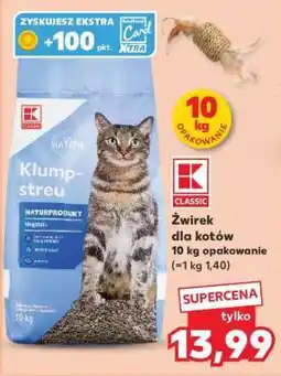 Kaufland Żwirek dla kotów 10 kg opakowanie oferta