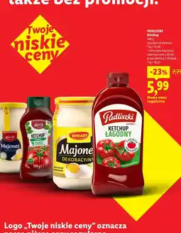 Lidl Pudliszki Ketchup łagodny lub pikantny oferta