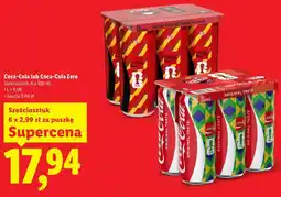 Lidl Coca-Cola lub Coca-Cola Zero Sześciosztuk oferta