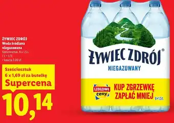 Lidl Żywiec Zdrój Woda źródlana niegazowana oferta