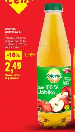 Lidl Solevita Sok 100% jabłko oferta