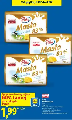 Lidl Pilos Masło ekstra 83% oferta