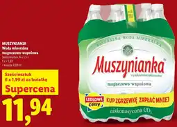 Lidl Muszynianka Woda mineralna magnezowo-wapniowa oferta