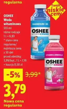 Lidl OSHEE Woda witaminowa oferta