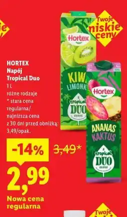 Lidl HORTEX Napój Tropical Duo oferta