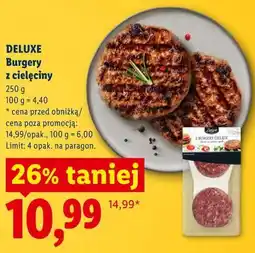 Lidl DELUXE Burgery z cielęciny oferta