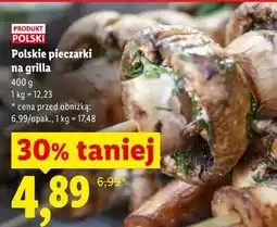 Lidl Polskie pieczarki na grilla oferta