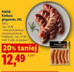 Lidl PIKOK Kiełbasa głogowska, XXL oferta