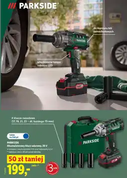 Lidl PARKSIDE Akumulatorowy klucz udarowy, 20 V oferta