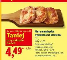 Lidl Pinsa margherita wypiekana na kamieniu oferta