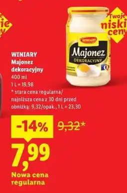Lidl WINIARY Majonez Dekoracyjny oferta