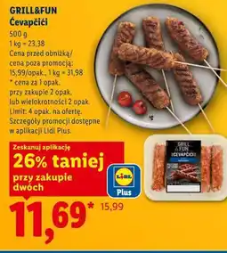 Lidl GRILL&FUN Ćevapčići oferta