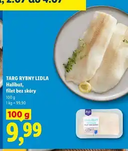 Lidl TARG RYBNY LIDLA Halibut, filet bez skóry oferta