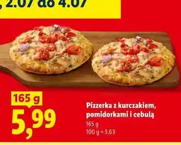 Lidl Pizzerka z kurczakiem, pomidorkami i cebulą oferta
