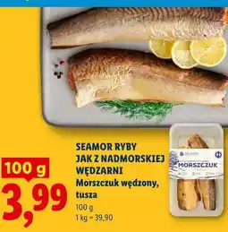 Lidl SEAMOR RYBY JAK Z NADMORSKIEJ WĘDZARNI Morszczuk wędzony, tusza oferta