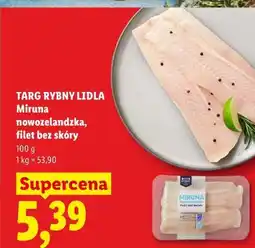 Lidl TARG RYBNY LIDLA Miruna nowozelandzka, filet bez skóry oferta