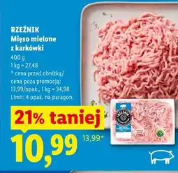 Lidl Rzeźnik Mięso mielone z karkówki oferta