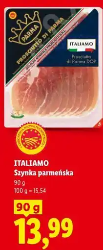 Lidl ITALIAMO Szynka parmeńska oferta