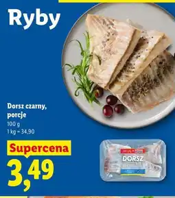 Lidl Dorsz czarny, porcje oferta