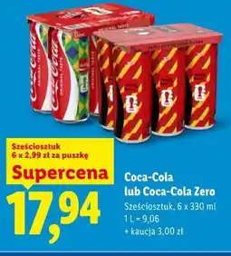 Lidl Coca-Cola lub Coca-Cola Zero oferta