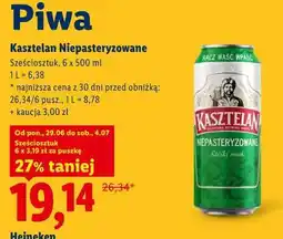 Lidl Kasztelan Niepasteryzowane oferta
