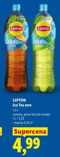 Lidl Lipton Ice Tea zero oferta