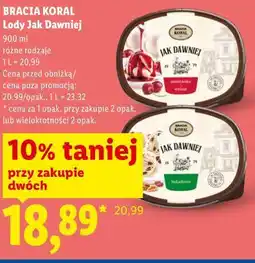 Lidl BRACIA KORAL Lody Jak Dawniej oferta