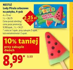 Lidl NESTLÉ Lody Pirulo arbuzowe na patyku, 4-pak oferta